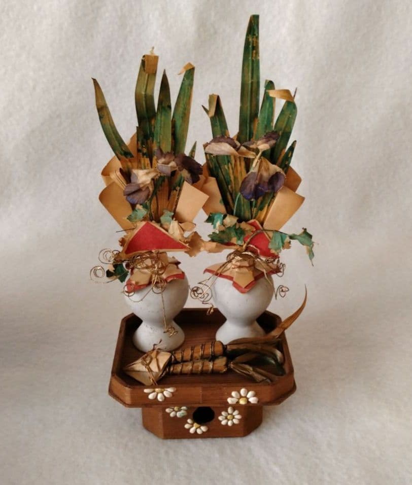 五月人形　旗飾り　鯉のぼり　御粽揃 　三宝　柏餅台 など　大正時代