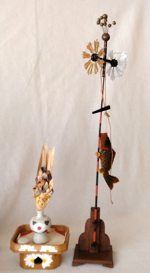 五月人形　旗飾り　鯉のぼり　御粽揃 　三宝　柏餅台 など　大正時代