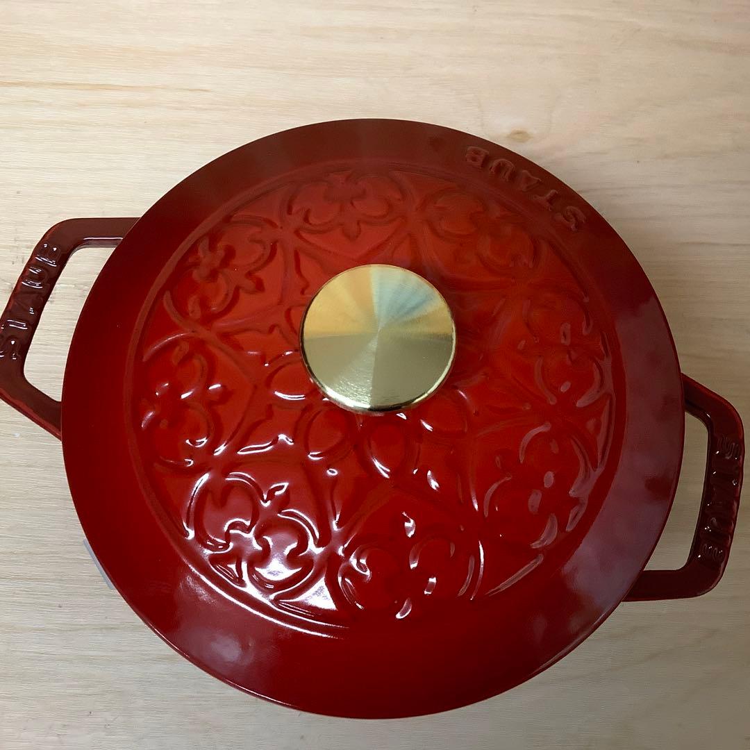 ストウブ Wa-NABE フレンチオーブン リリー 16cm チェリー　※278