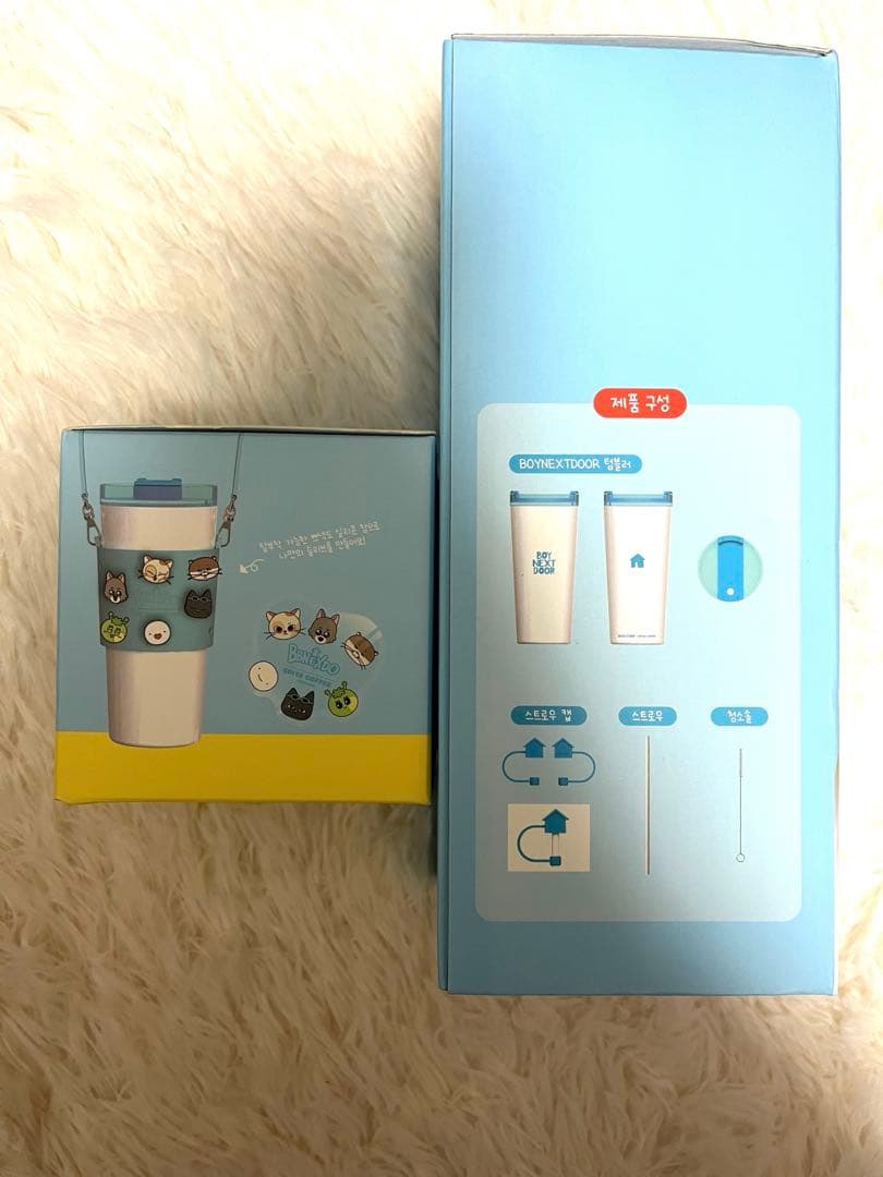 セール中！BOYNEXTDOOR EDIYA コラボ タンブラー＆スリーブセット