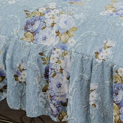 〇裏ボア毛布仕様ぽかぽかフリル付き掛布団カバー セミダブル ピンク