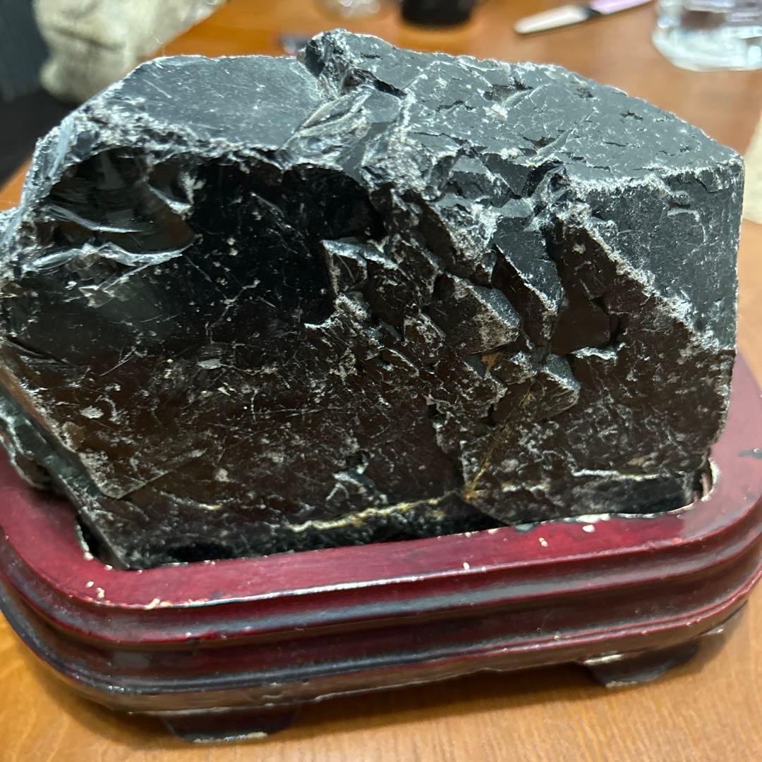 希少価値.最強魔除.黒水晶原石４kg(購入者特典有り)