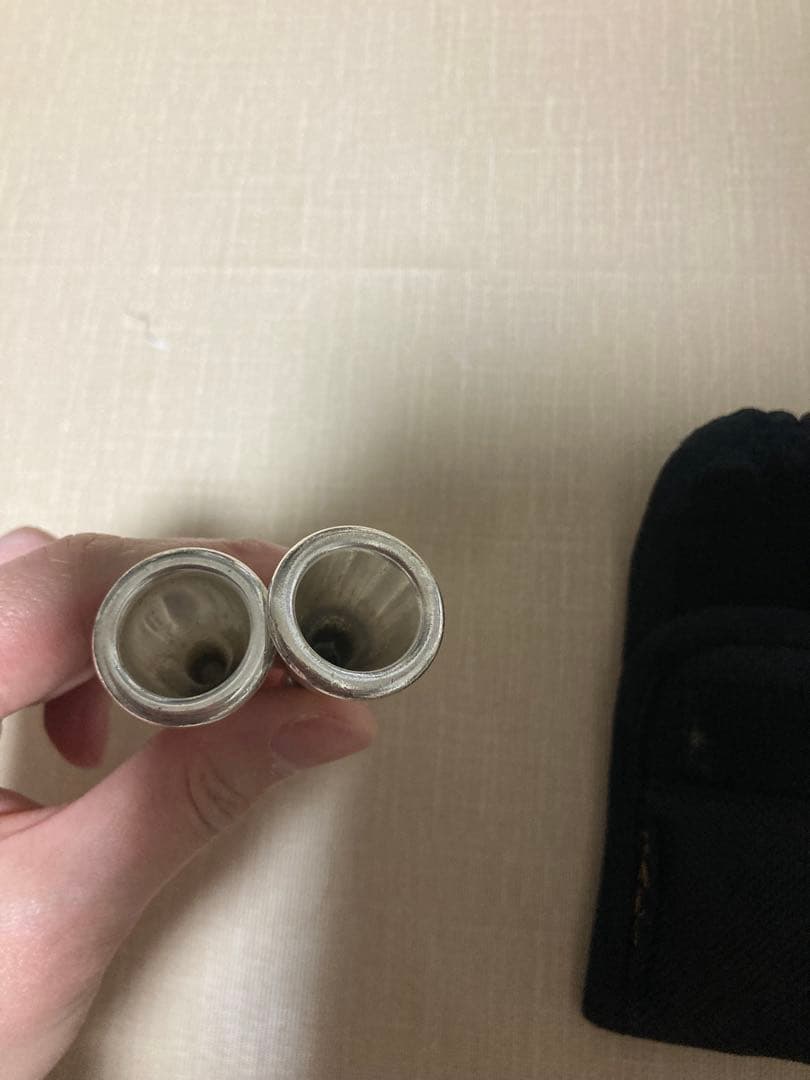 ホルン　マウスピース 2個セット ポーチ付き　吹奏楽