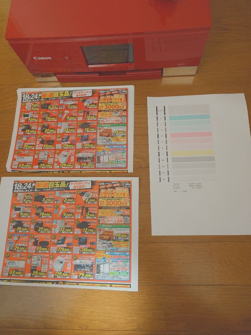 Canon プリンター PIXUS TS8330　赤