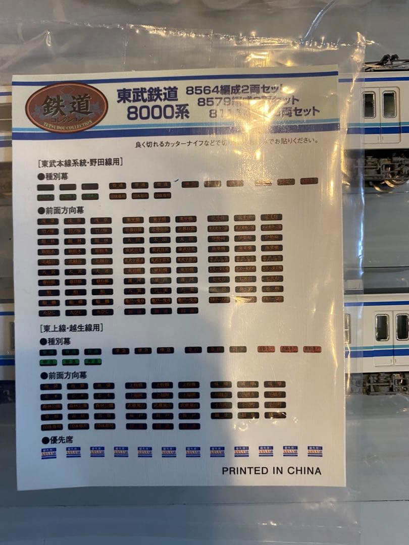 ☆鉄コレ、東武8000系81114編成8579編成、8564編成10両セット☆