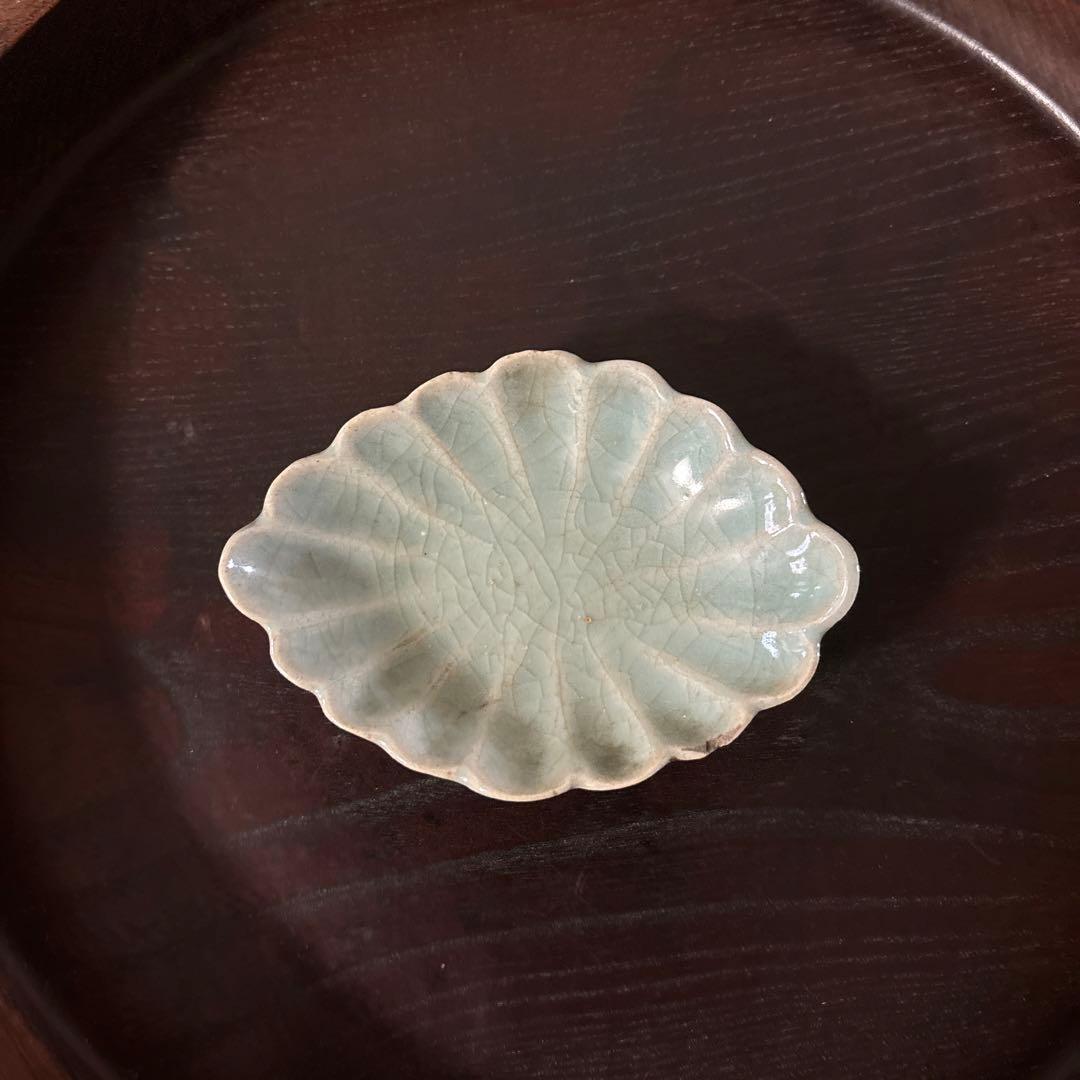 古伊万里青磁小皿5枚　三田　波佐見　瀬戸　アンティーク　茶器　検:白洲正子　李朝