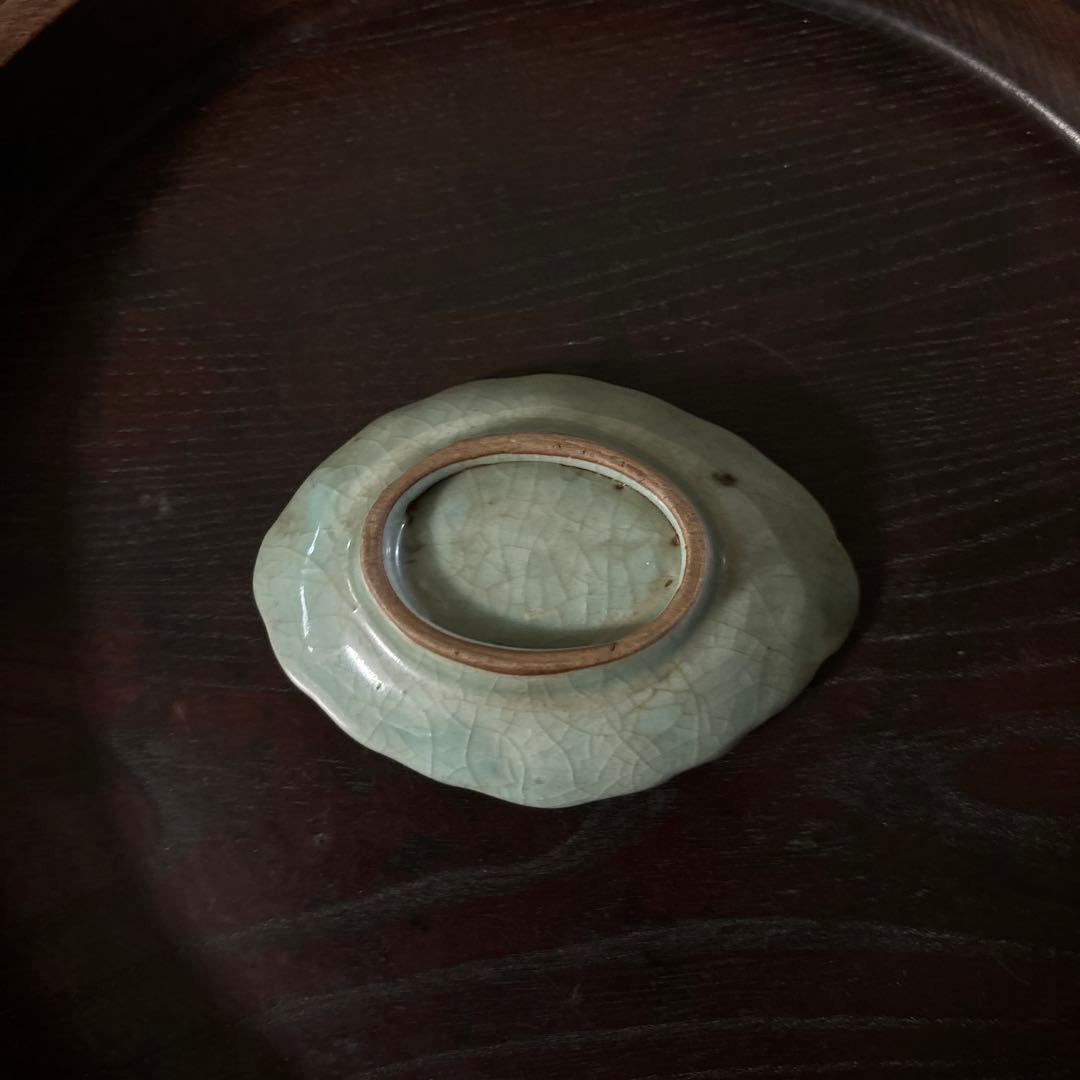 古伊万里青磁小皿5枚　三田　波佐見　瀬戸　アンティーク　茶器　検:白洲正子　李朝