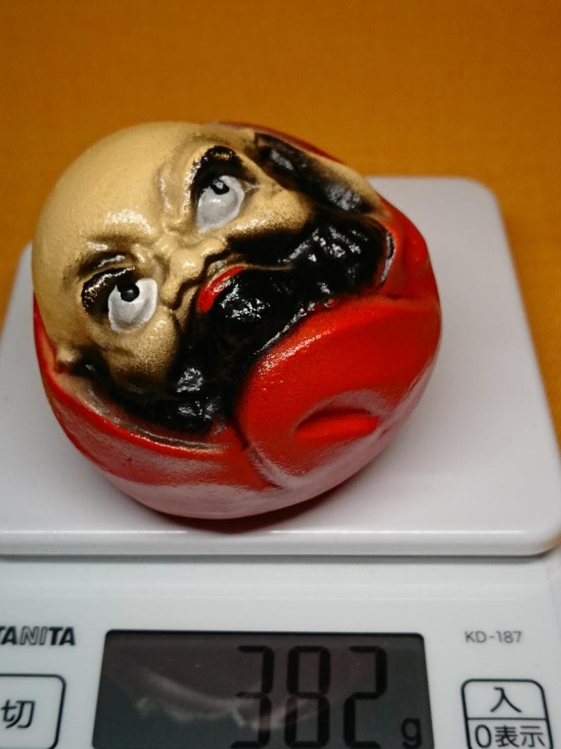 ダルマ　達磨　人形　金属　オブジェ　置物　インテリア　工芸品　美術品　A1368