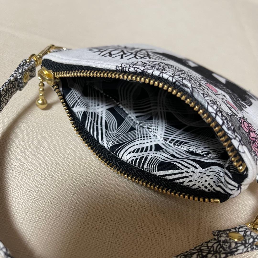 ♡12㎝ファスナーミニポーチ♡ ハンドメイド　アレキサンダーヘンリー