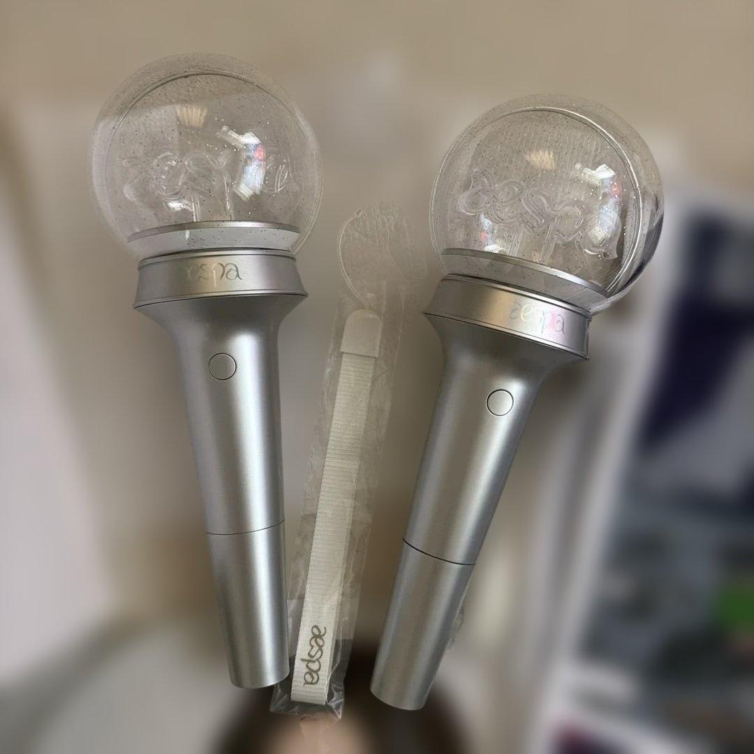 aespa まとめ売り　東京ドーム　SYNK うちわ　ペンライト　タオル