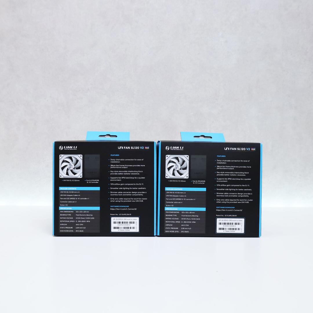 LIAN LI UNI FAN SL120 V2 WT 3個入×2個　⑩