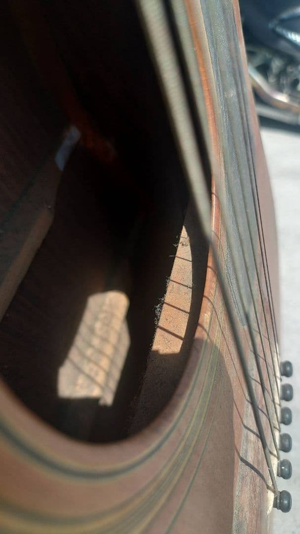 hodakaフォークギター、ジミー時田インレイ指板　ジャンク品