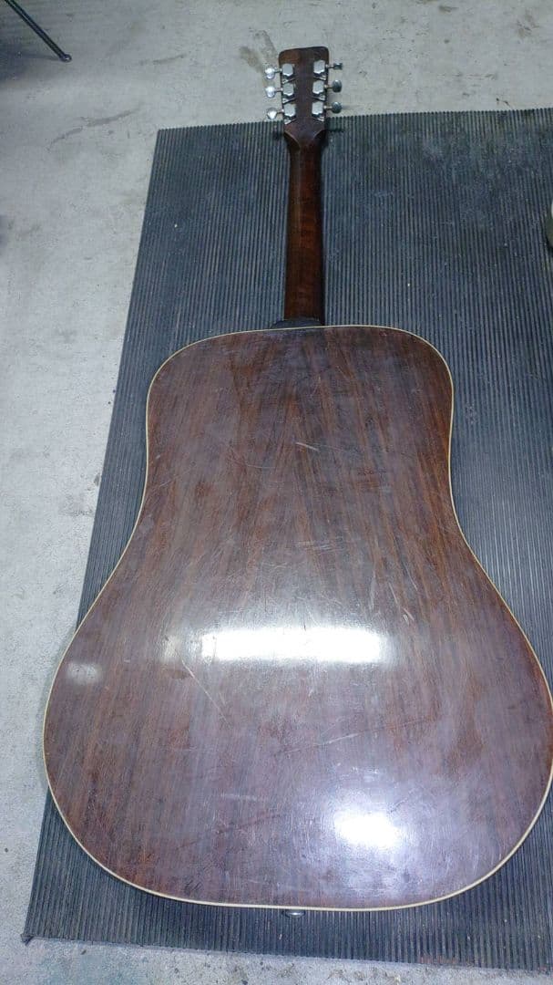 hodakaフォークギター、ジミー時田インレイ指板　ジャンク品