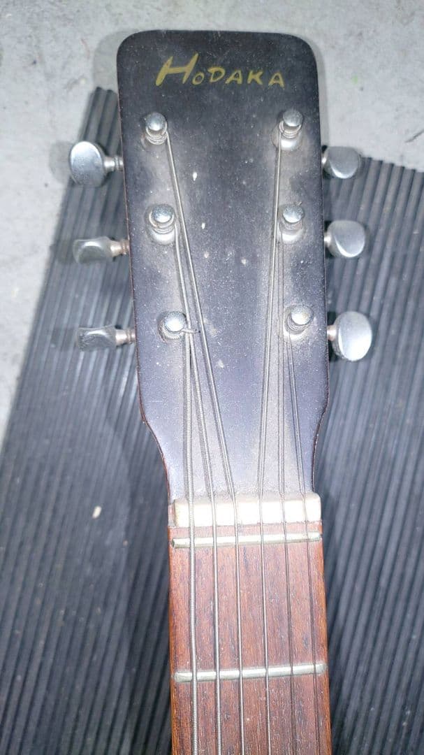 hodakaフォークギター、ジミー時田インレイ指板　ジャンク品