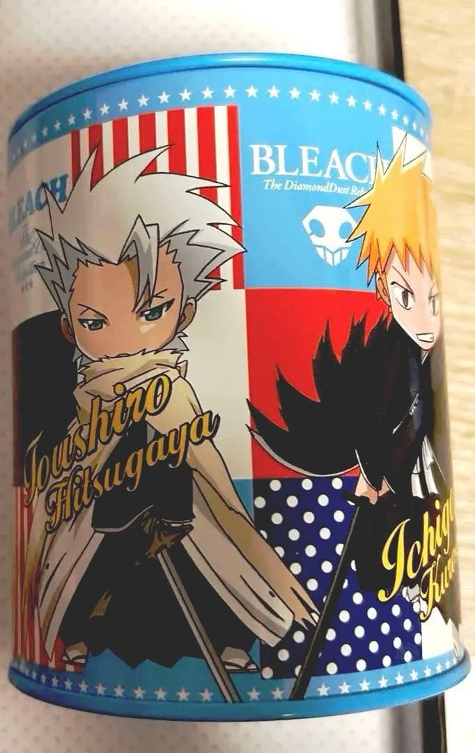 日番谷冬獅郎 黒崎一護 草冠宗次郎 BLEACH 貯金箱 缶 劇場版