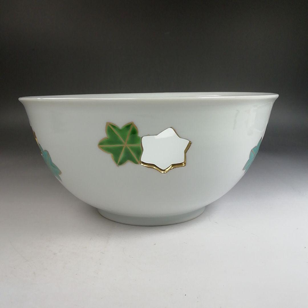 Ｗ３５３　菓子鉢　『白磁 楓文透』『手塚祥堂 造』　共箱　菓子器　茶道具