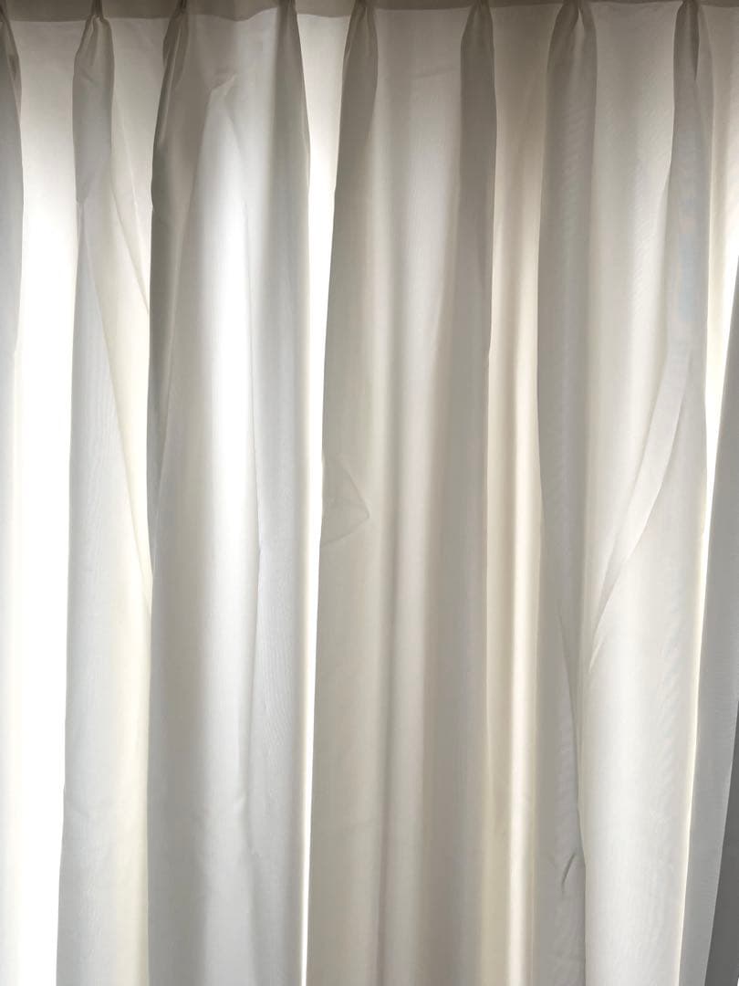 サンゲツ　ポリエステル100% オーダー アイボリー　2枚組