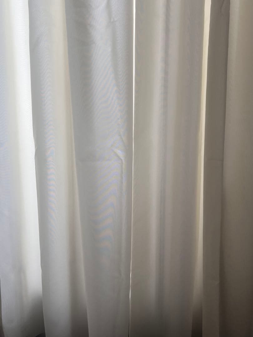 サンゲツ　ポリエステル100% オーダー アイボリー　2枚組