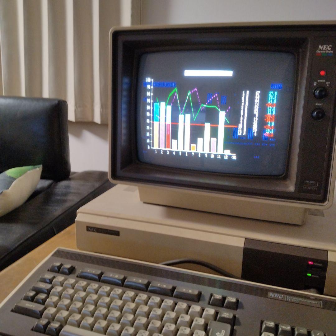 ■PC-8001/PC-8801用 カラー キャラクターディスプレイ 14\"