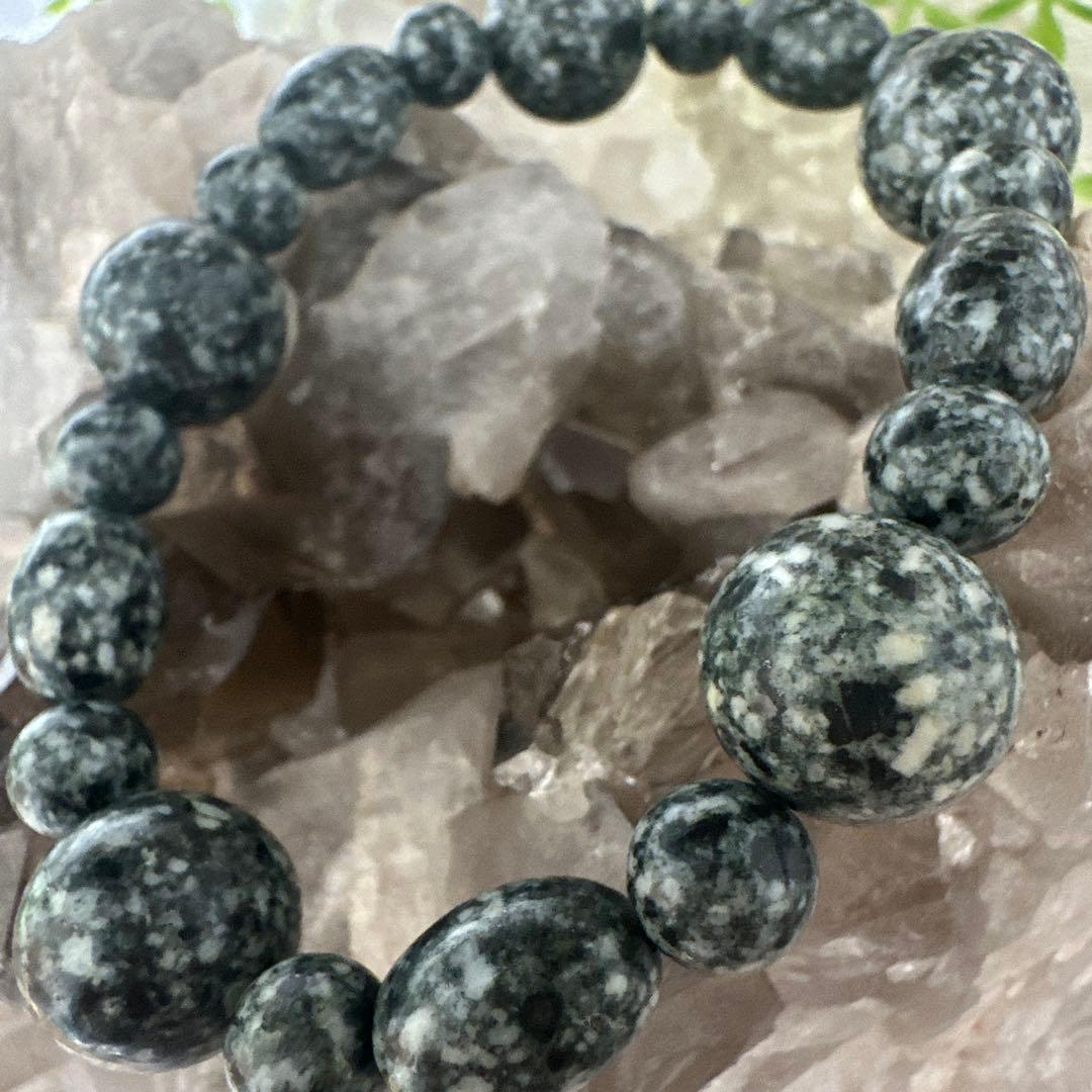 日本最高波動・遠野霊石　大珠14mm オーバルMix 高波動ブレスレット一点もの