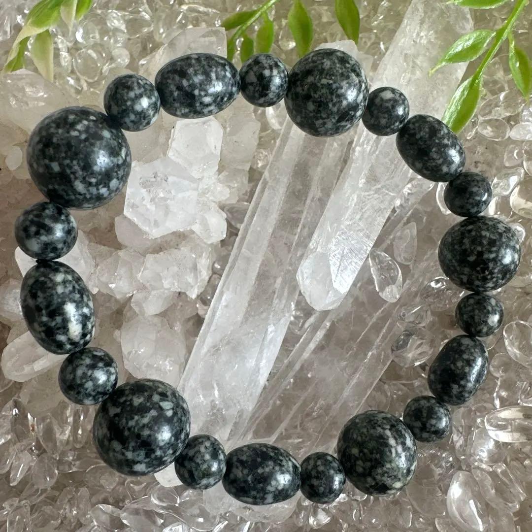 日本最高波動・遠野霊石　大珠14mm オーバルMix 高波動ブレスレット一点もの