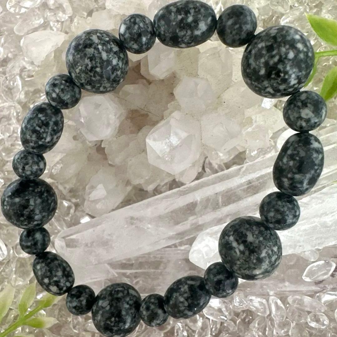 日本最高波動・遠野霊石　大珠14mm オーバルMix 高波動ブレスレット一点もの