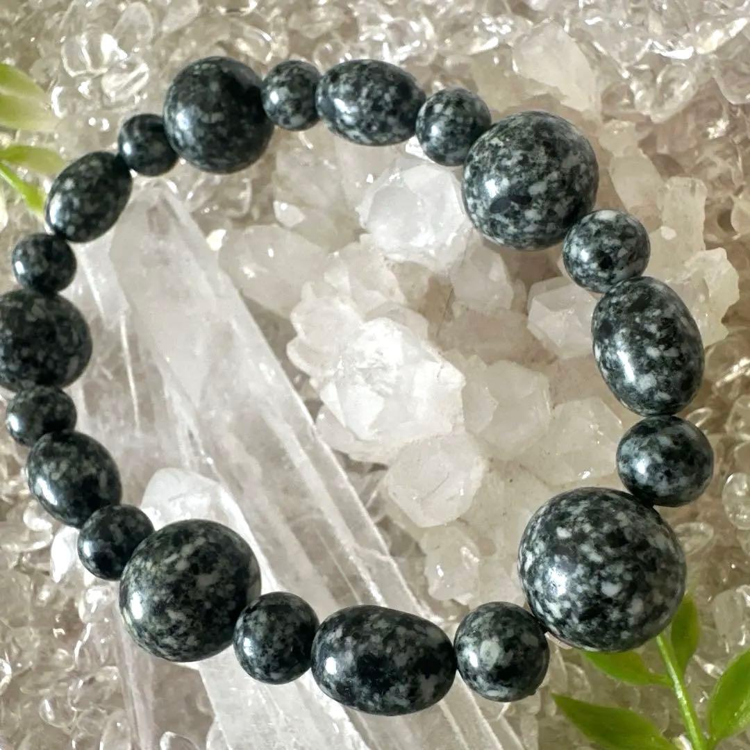 日本最高波動・遠野霊石　大珠14mm オーバルMix 高波動ブレスレット一点もの