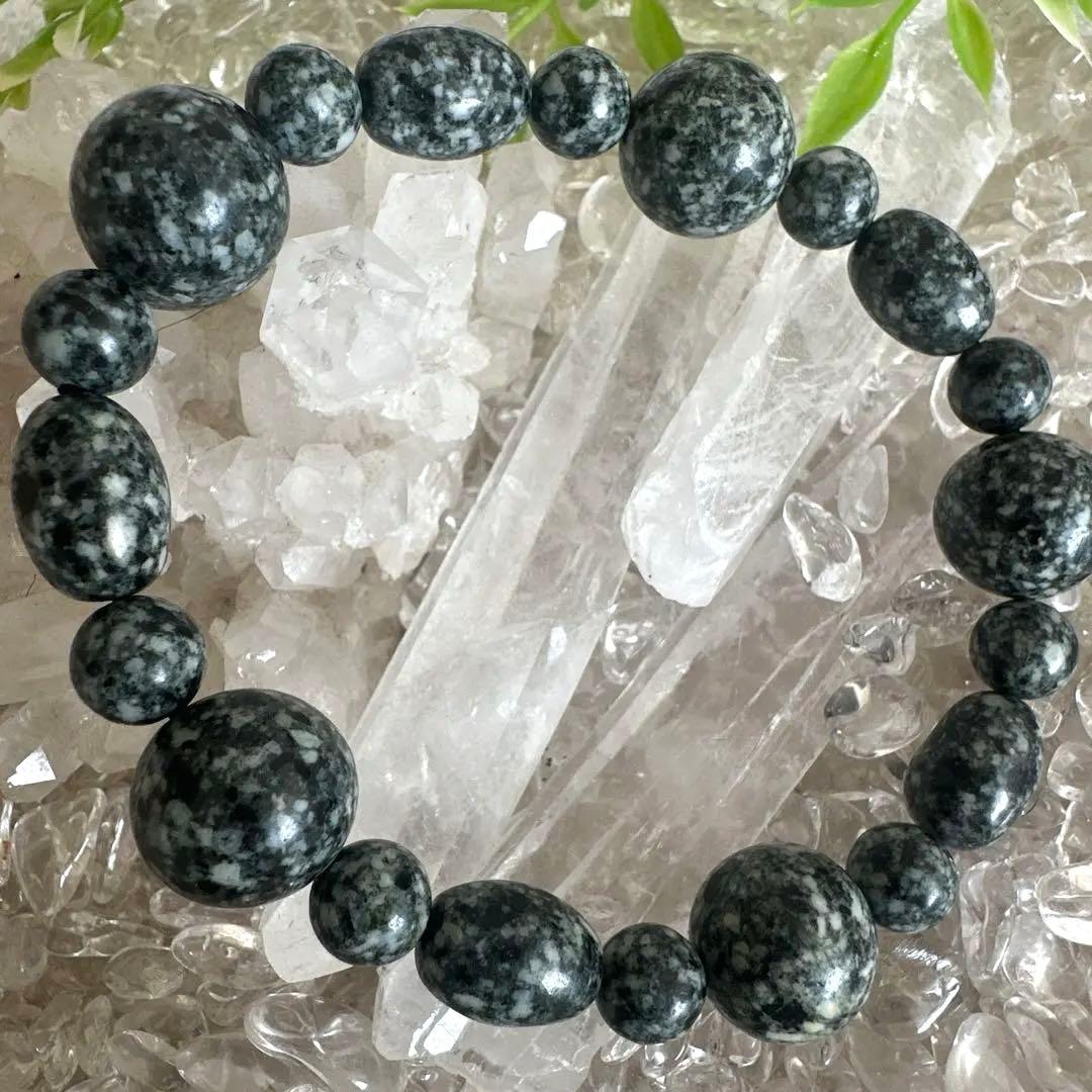 日本最高波動・遠野霊石　大珠14mm オーバルMix 高波動ブレスレット一点もの