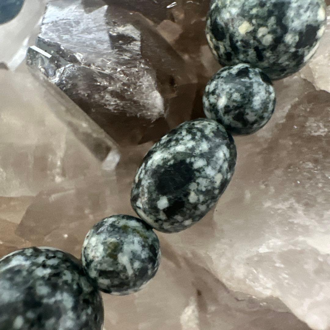 日本最高波動・遠野霊石　大珠14mm オーバルMix 高波動ブレスレット一点もの