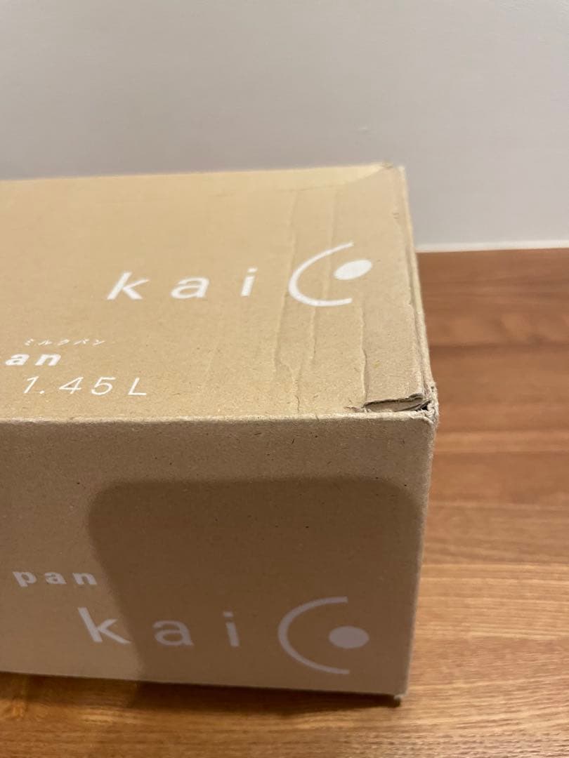 kaico ミルクパン　琺瑯　1.45l ホワイト　片手鍋