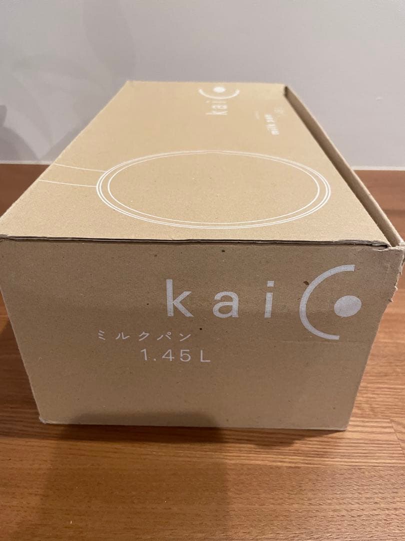 kaico ミルクパン　琺瑯　1.45l ホワイト　片手鍋