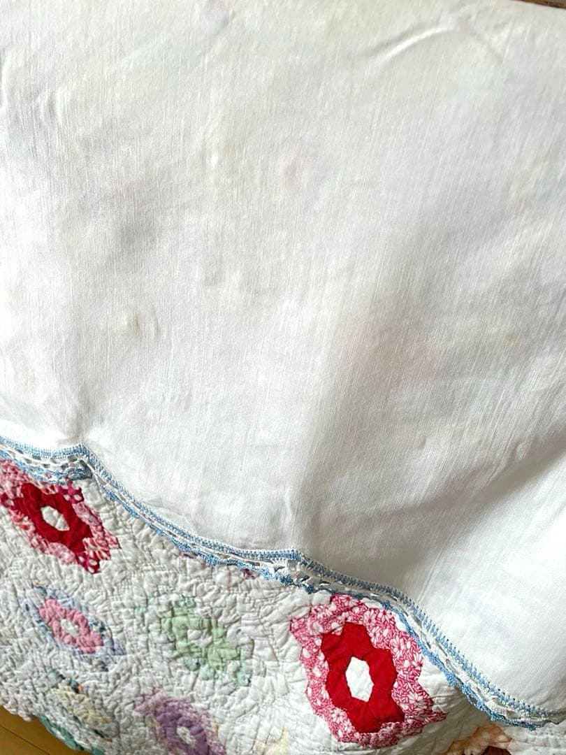 ヴィンテージクロス＆手刺繍アニマルちゃん·͜· ♡