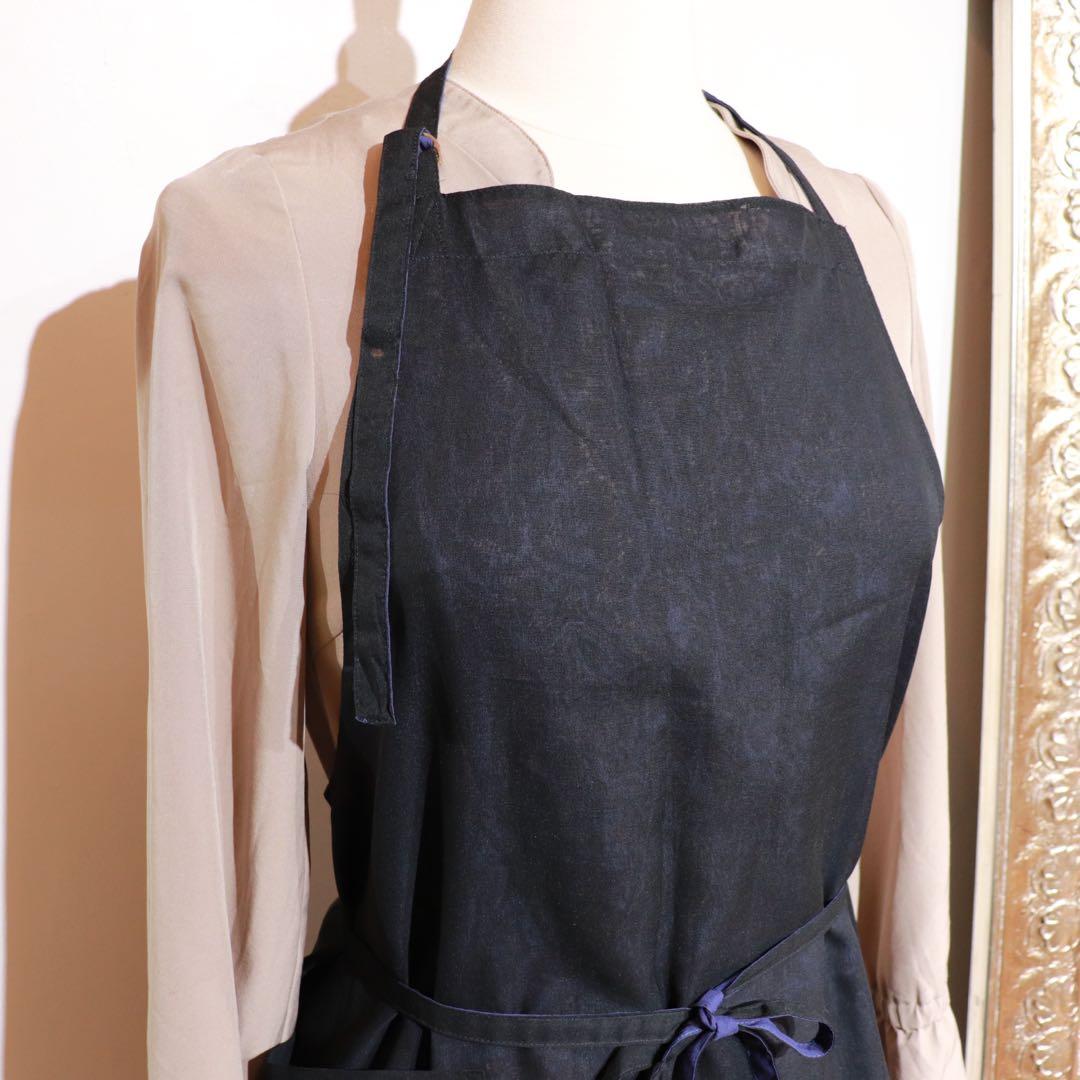 im product 日本エプロン協会　リバーシブルエプロン　ブラックorブルー