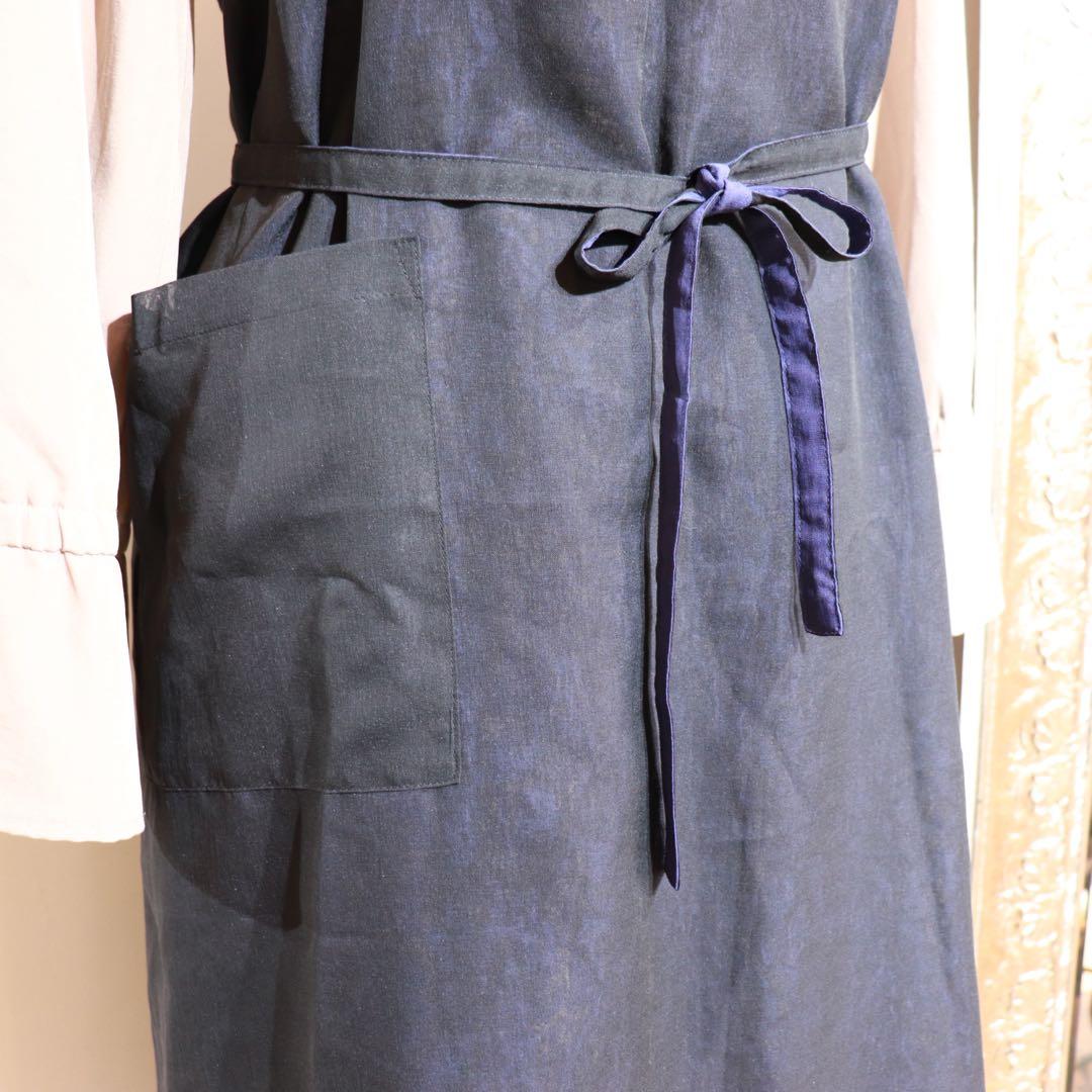 im product 日本エプロン協会　リバーシブルエプロン　ブラックorブルー