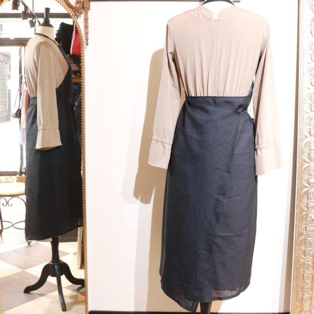 im product 日本エプロン協会　リバーシブルエプロン　ブラックorブルー