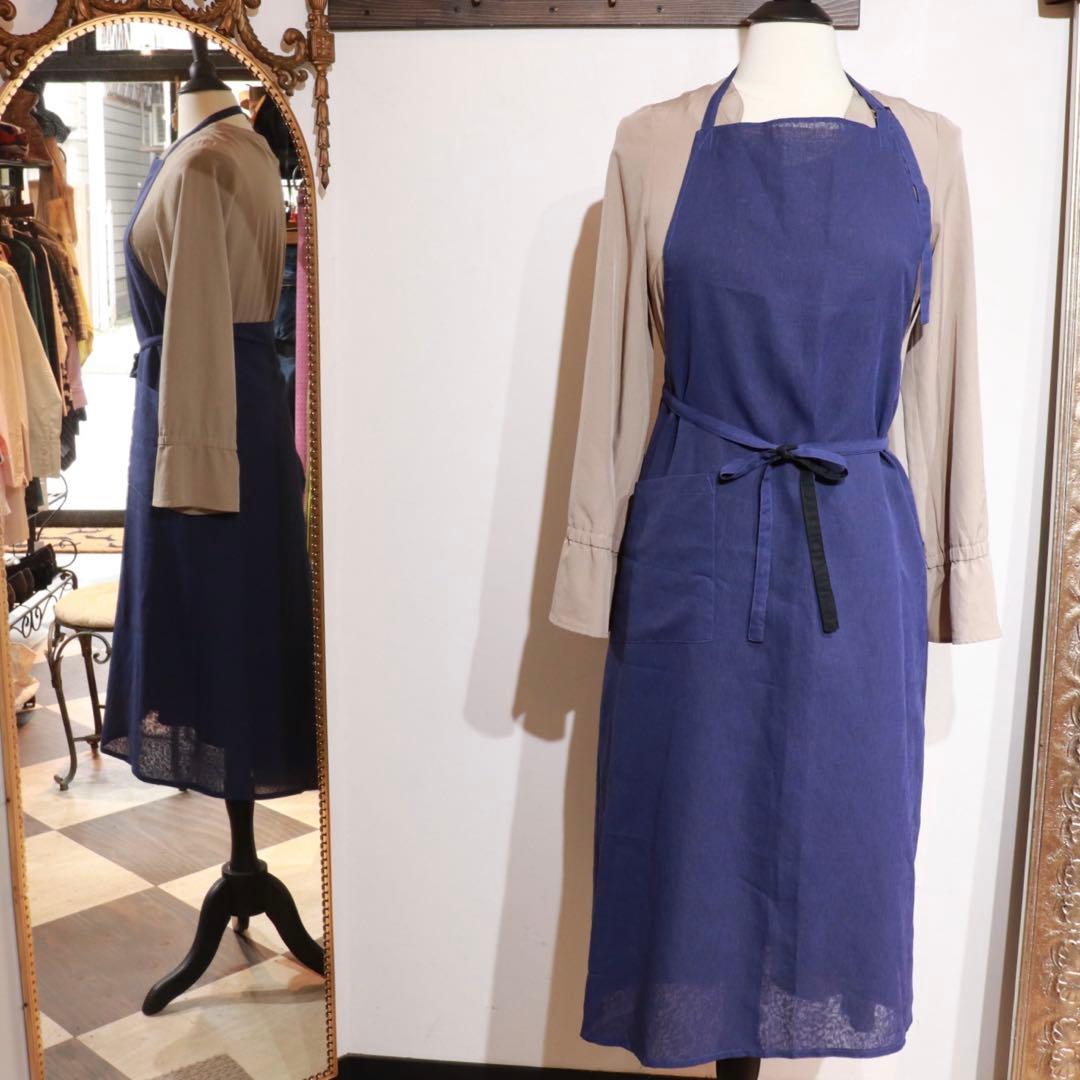 im product 日本エプロン協会　リバーシブルエプロン　ブラックorブルー