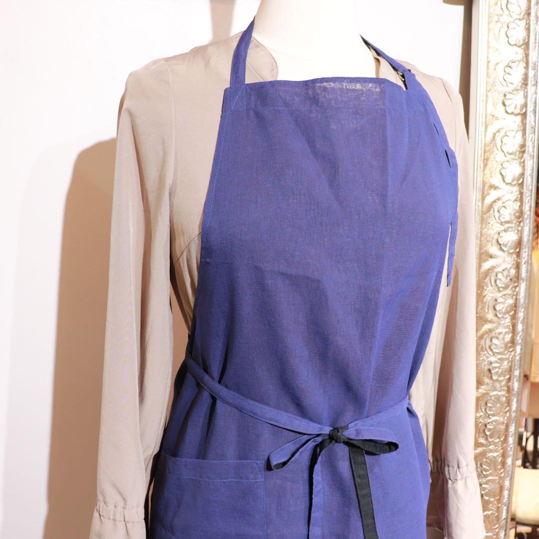 im product 日本エプロン協会　リバーシブルエプロン　ブラックorブルー