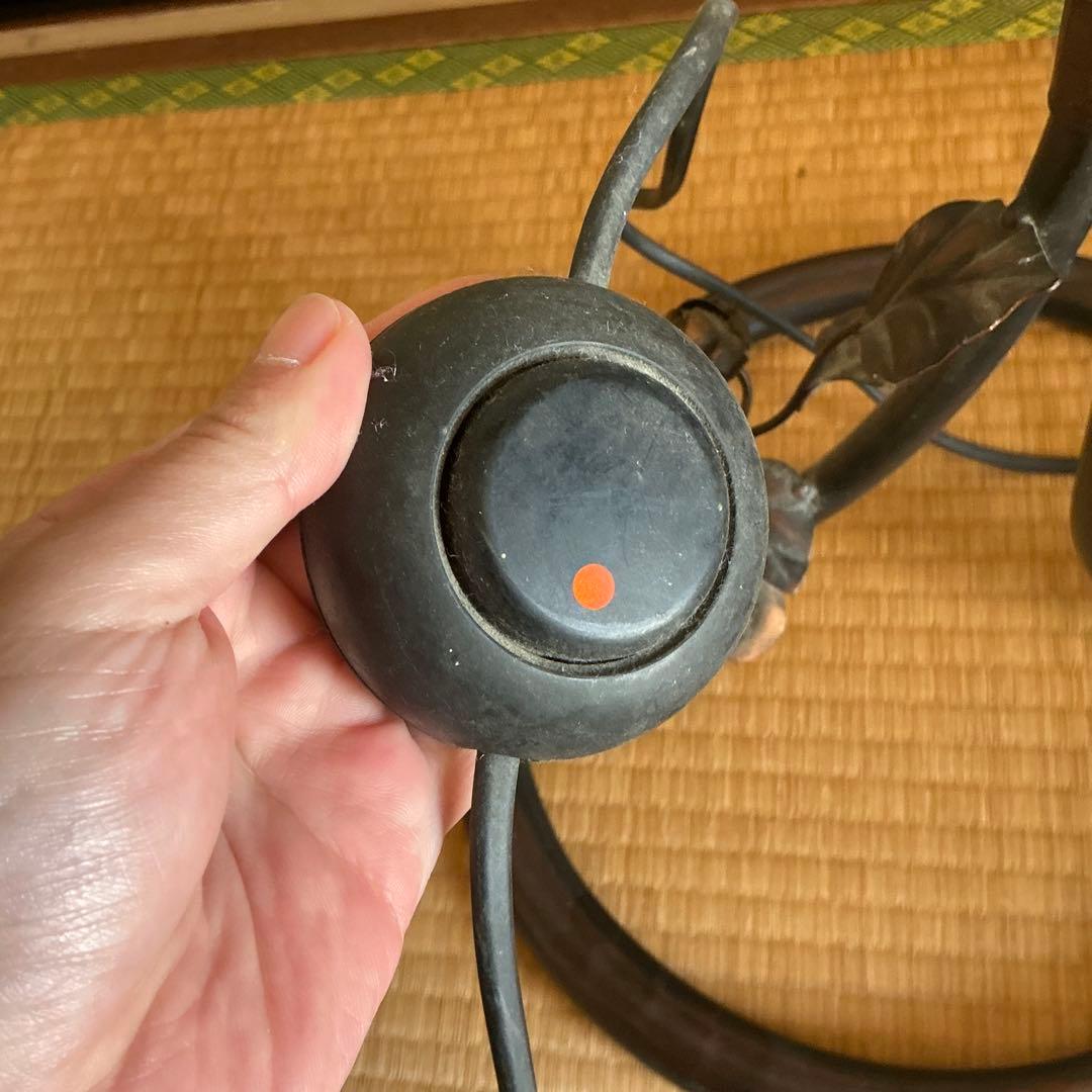 フロアスタンド 2灯 ガラスシェード マーブル調　アンティーク