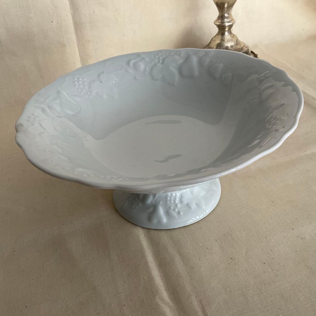 フランスアンティーク 高台コンポート皿　LIMOGES