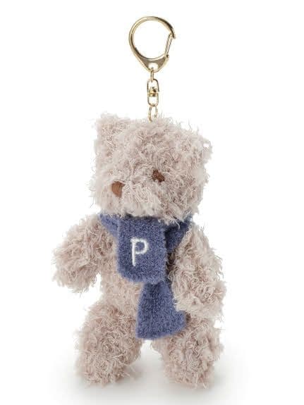 【未使用】ジェラートピケ ベア キーホルダー ６個