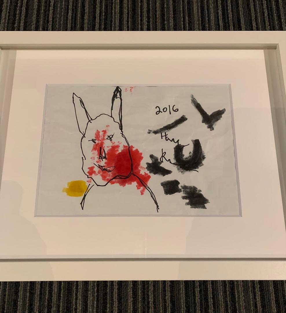 真作 harmony korine ハーモニーコリン 直筆原画 絵画 サイン入