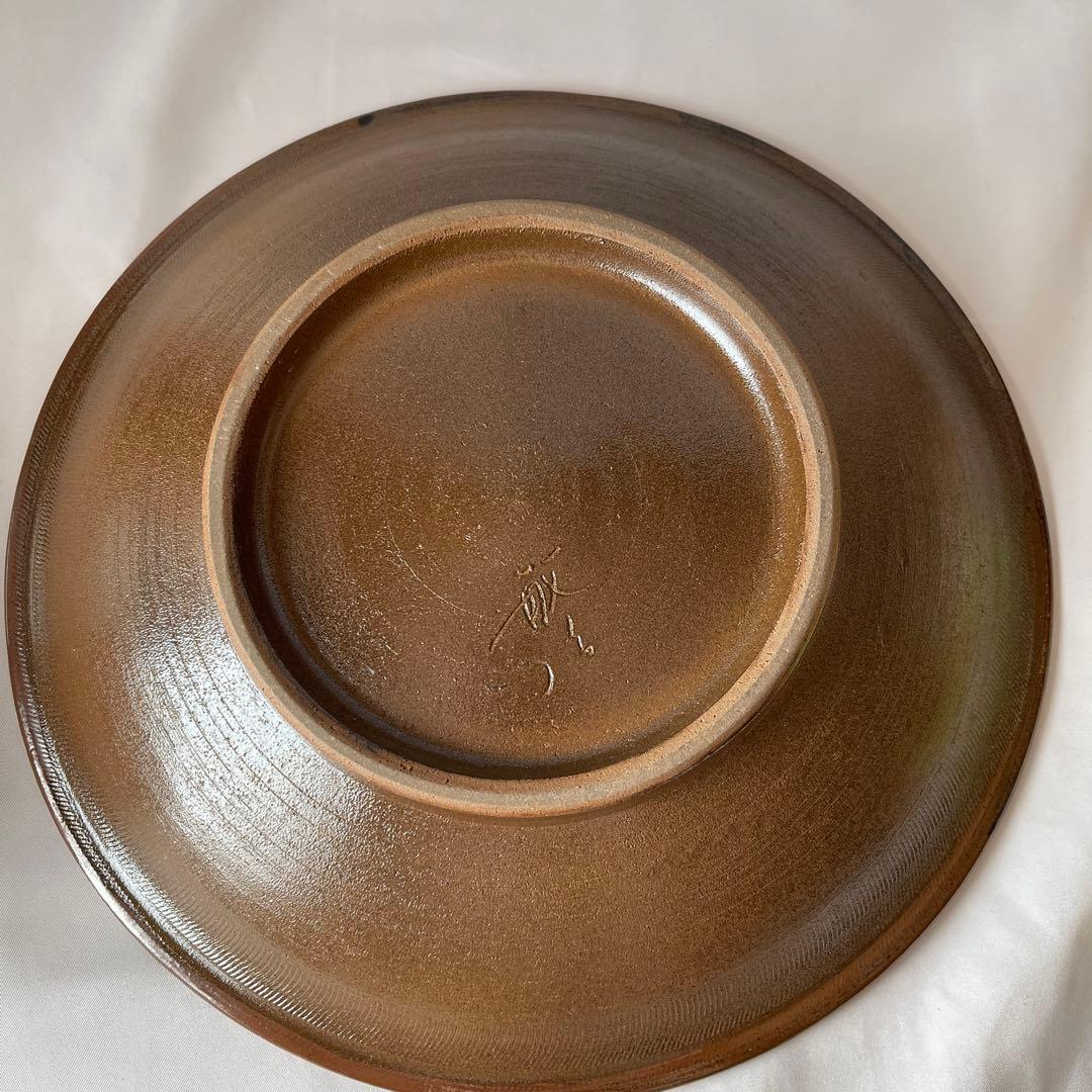 やちむん 壺屋焼 魚紋 大皿　飾り皿　沖縄