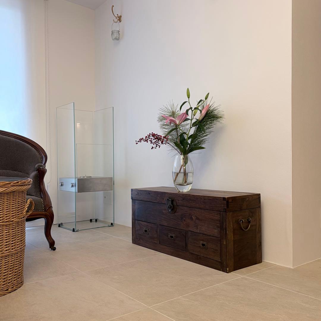 23日まで！ ビンテージ コファー ベンチ リネンボックス アンティーク 木箱