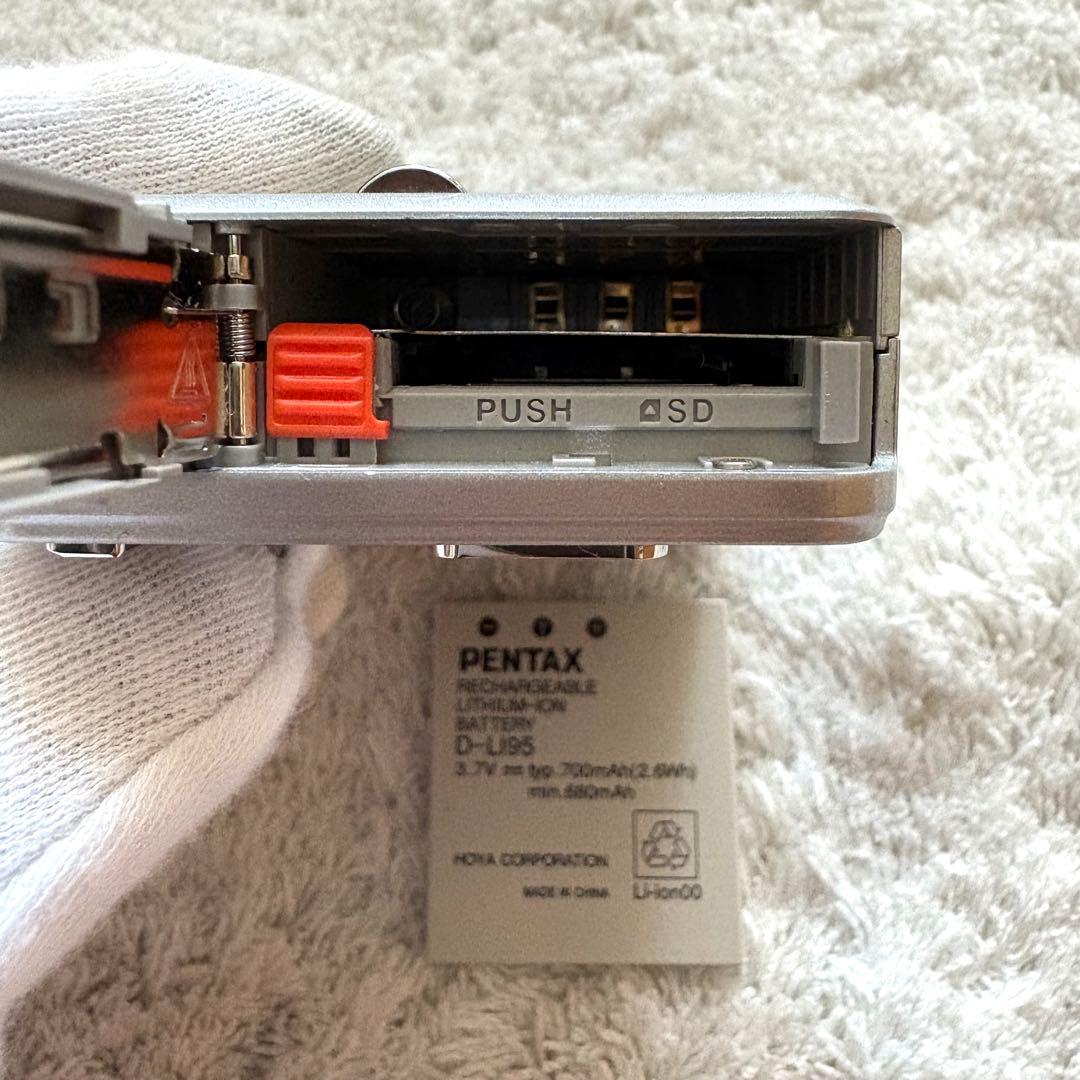 【動作品】PENTAX ペンタックス Optio E75 レトロカメラ シルバー