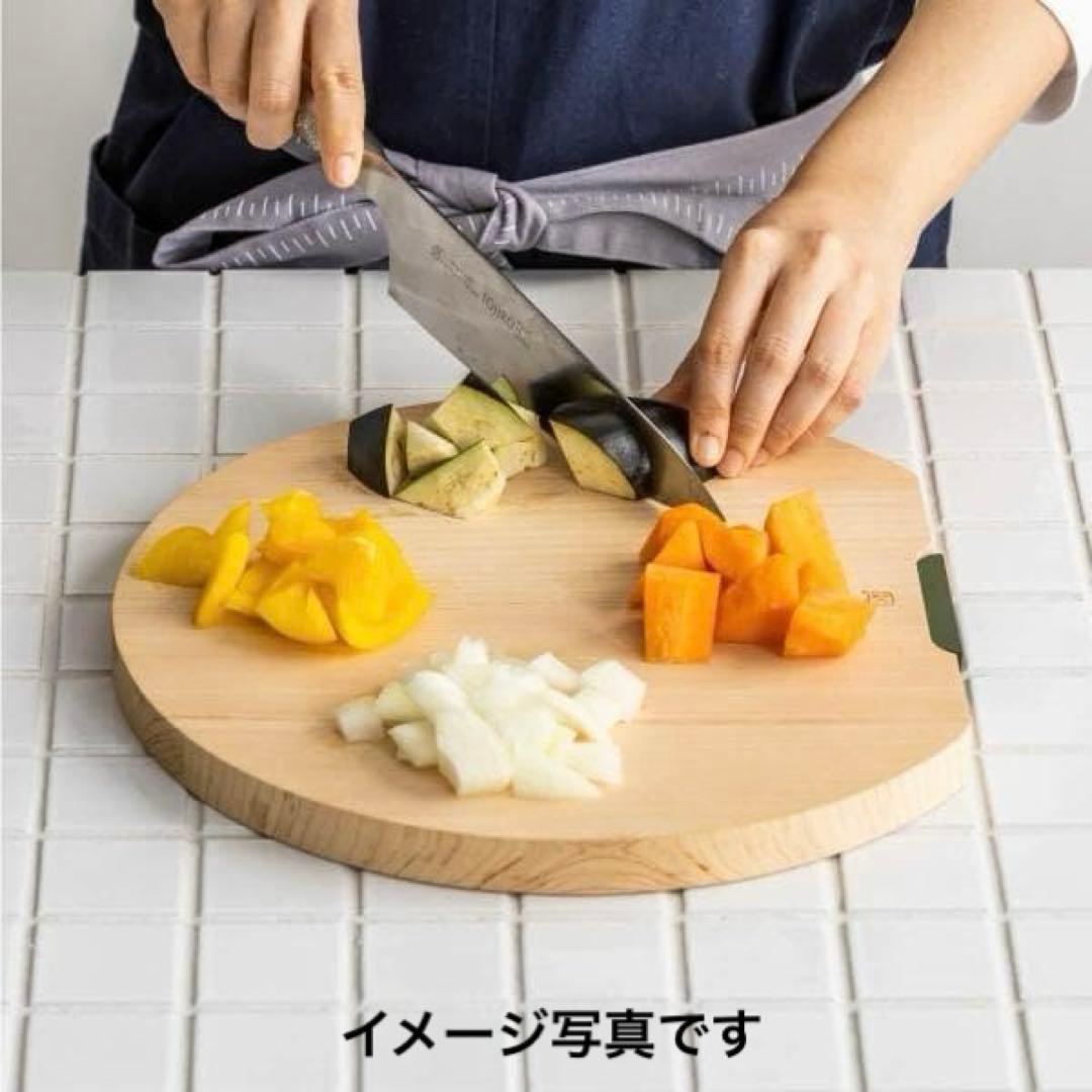 【栗原はるみ】四万十檜木製　丸まな板　 ひのきの心地よい香り