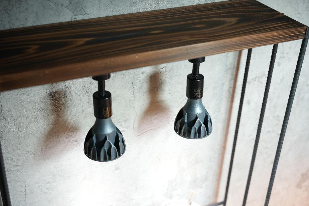 植物育成棚　ダクトレール付き アイアンシェルフ　男前インテリア 0226