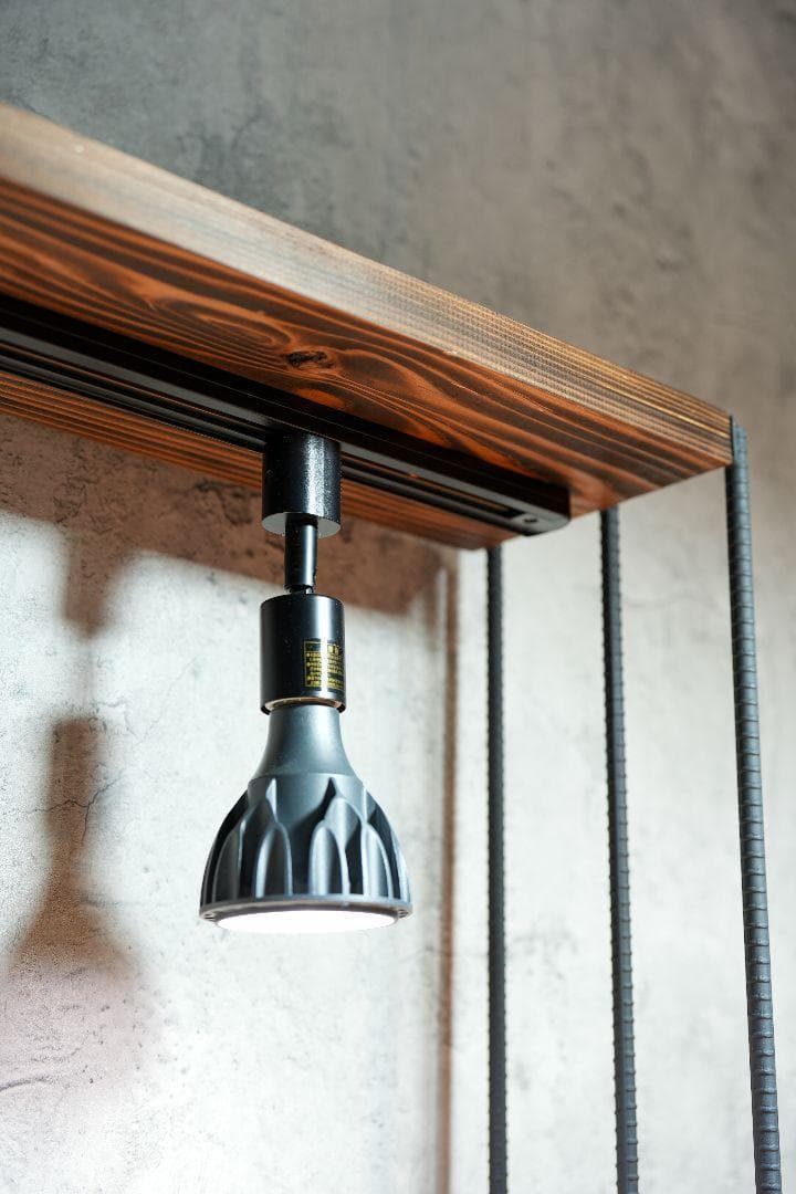 植物育成棚　ダクトレール付き アイアンシェルフ　男前インテリア 0226