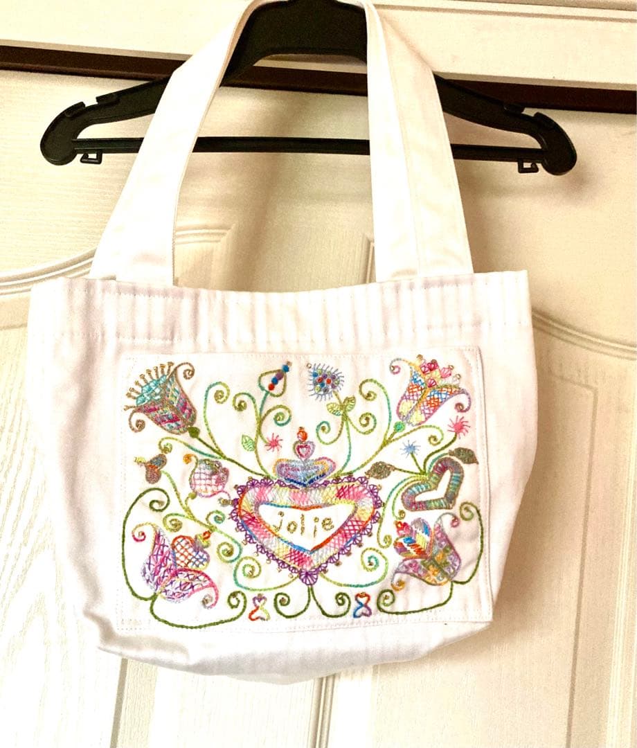 H203 ハンドメイド・刺繍バッグ