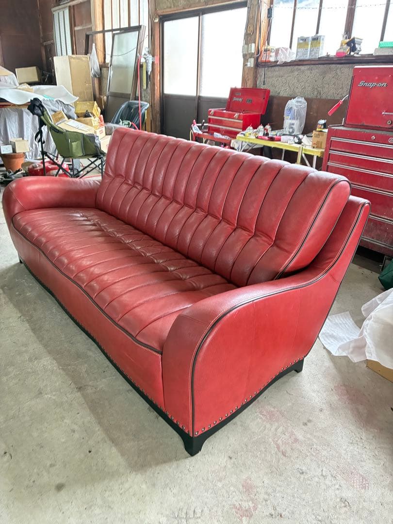 カリモク　3人掛けソファ