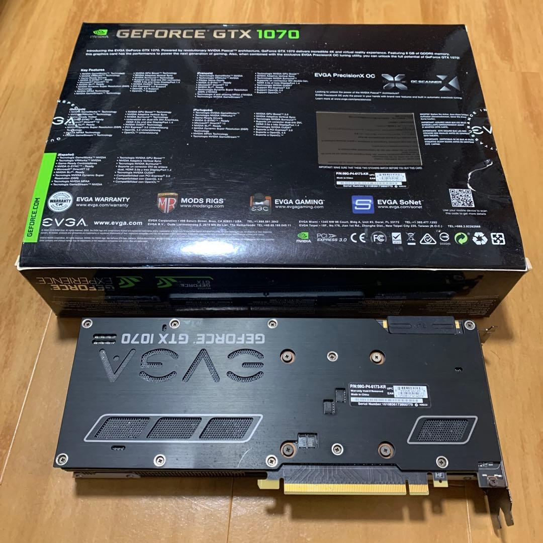 グラフィックボード・グラボ・ビデオカード EVGA GeForce GTX 1070 Superclocked
